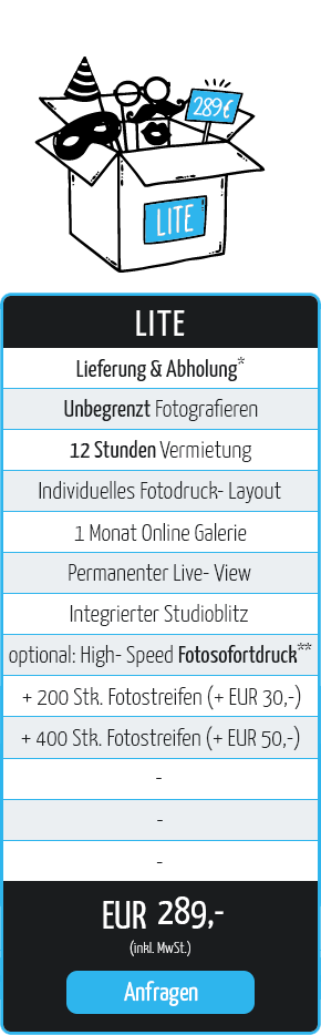 Fotobox günstig Wien Salzburg mieten